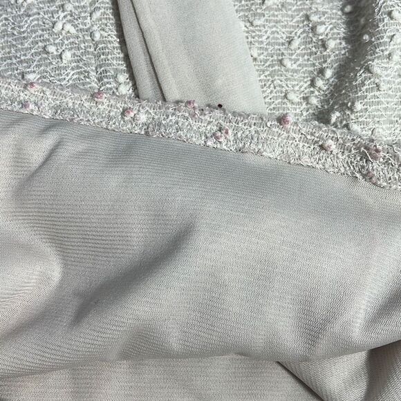 JENNIFER LOPEZ SIZE M  LIGHT WEIGHT SEQUINED SWEATER W BEHIND THE NECK SASH / BO - Picture 8 of 10